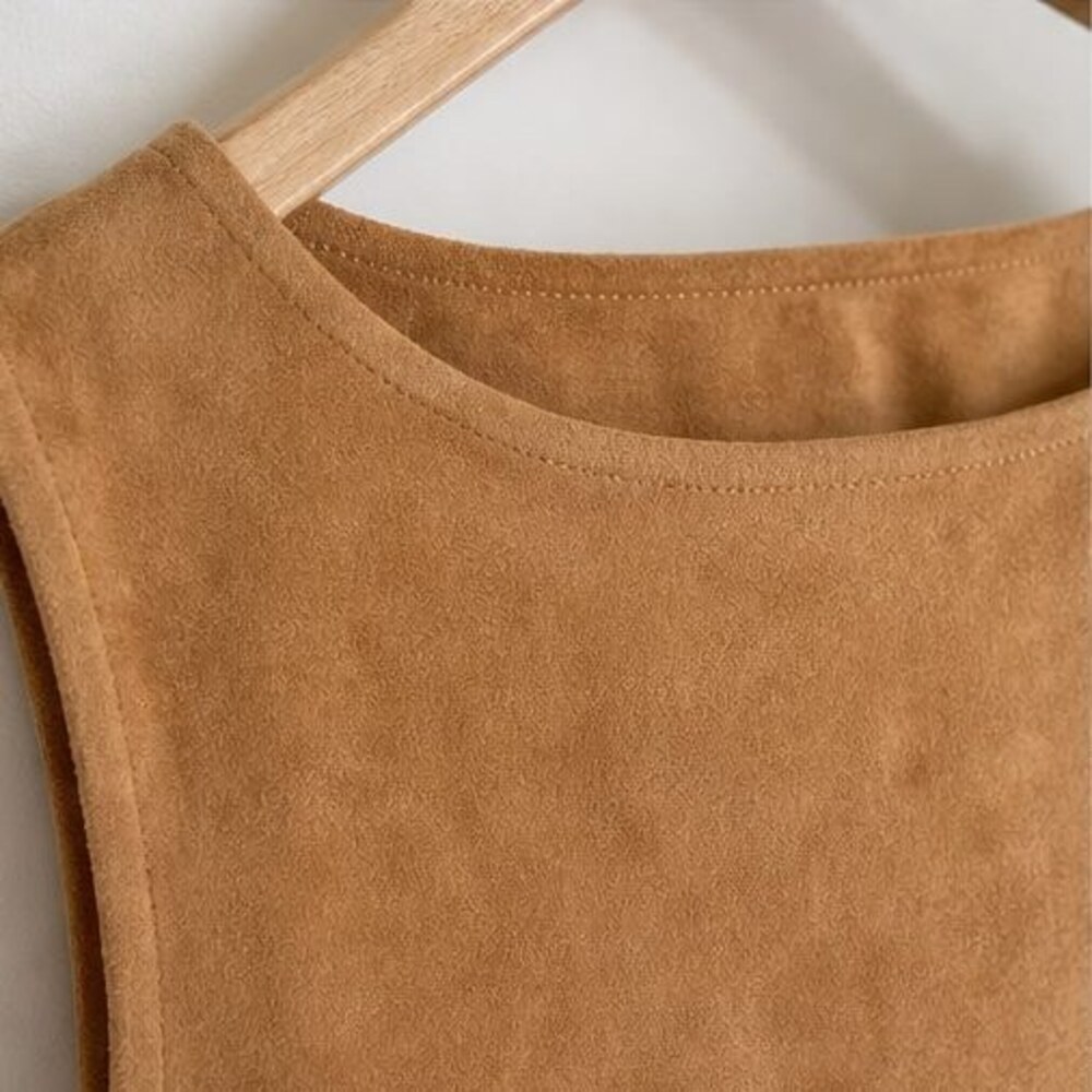 Camel Ruffle Blouse - Picture 4 of 6